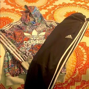 Adidas matching track suit
